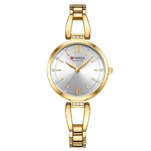 Curren Gold Silver Γυναικείο Ρολόι 