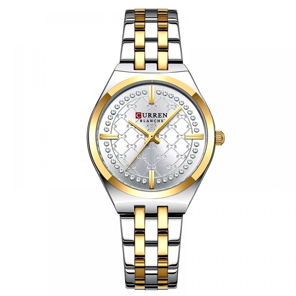 Curren Silver Gold Γυναικείο Ρολόι 