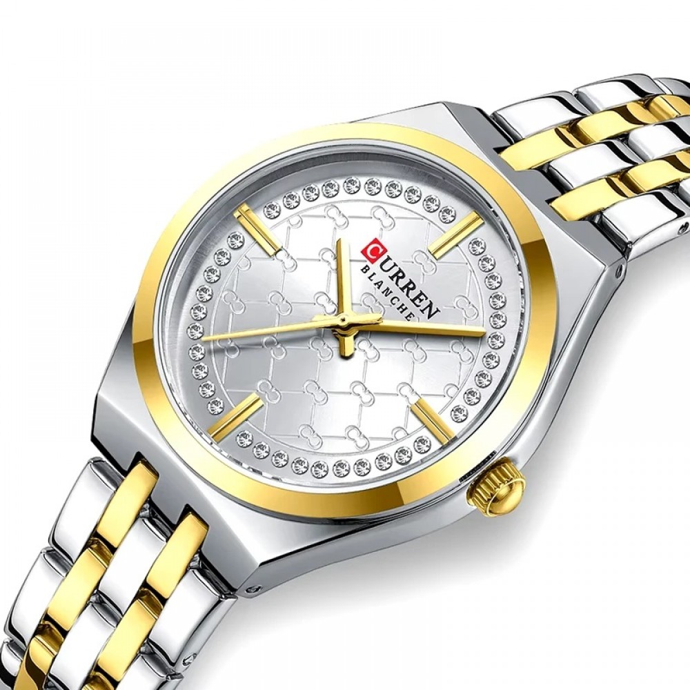 Curren Silver Gold Γυναικείο Ρολόι 