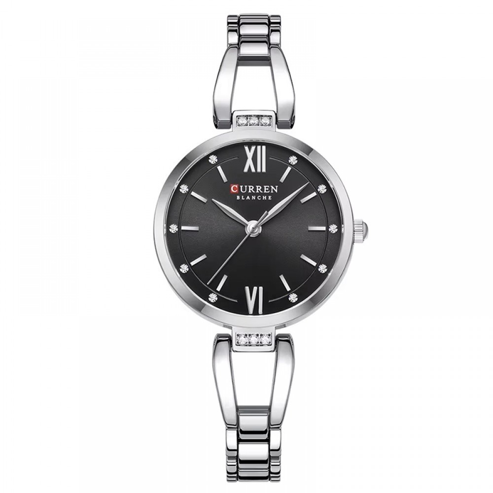 Curren Silver Black Γυναικείο Ρολόι 