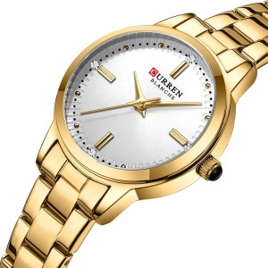 Curren Gold White Γυναικείο Ρολόι 