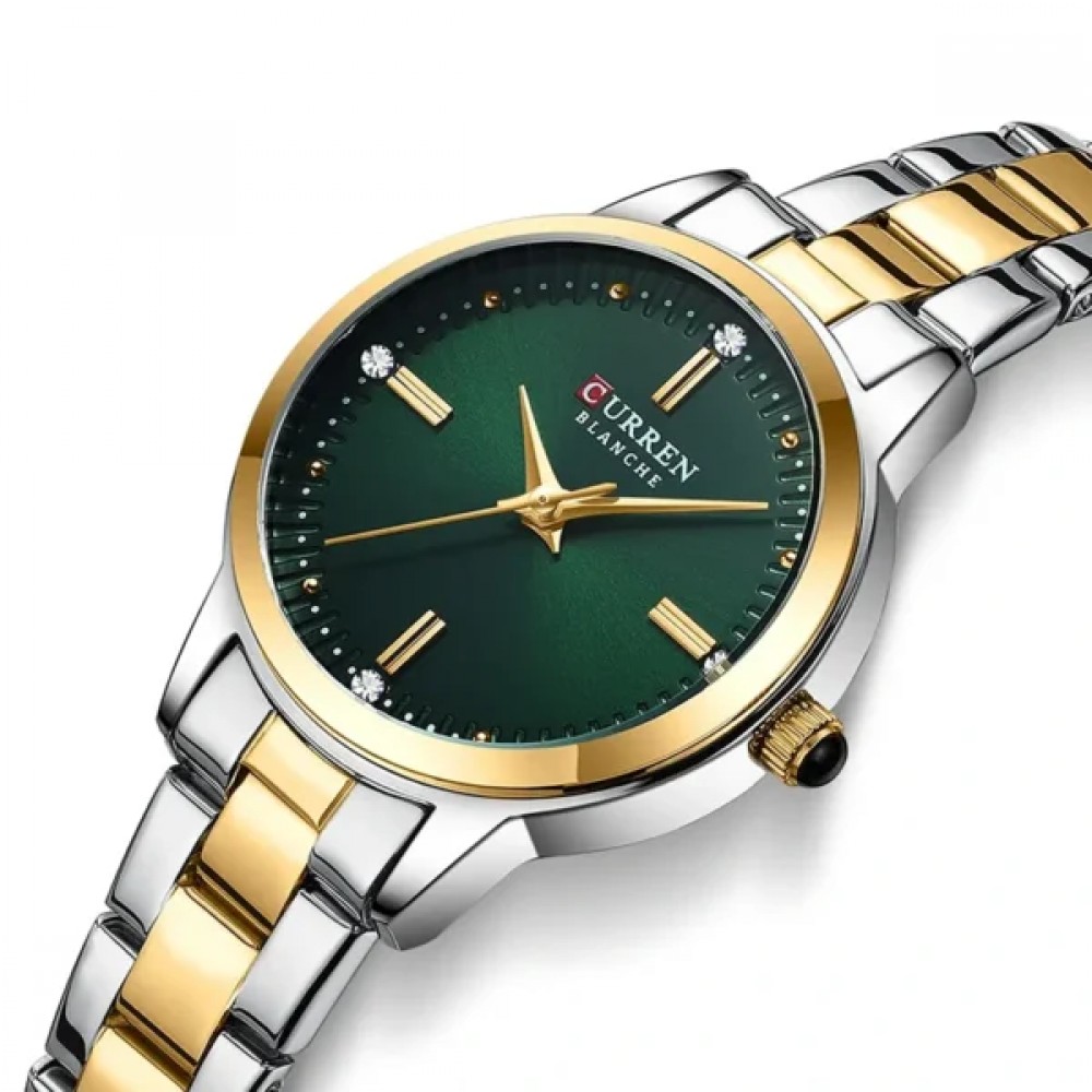 Curren Silver Green Γυναικείο Ρολόι 