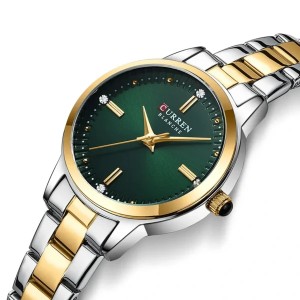 Curren Silver Green Γυναικείο Ρολόι 