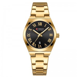 Curren Gold Black Γυναικείο Ρολόι 