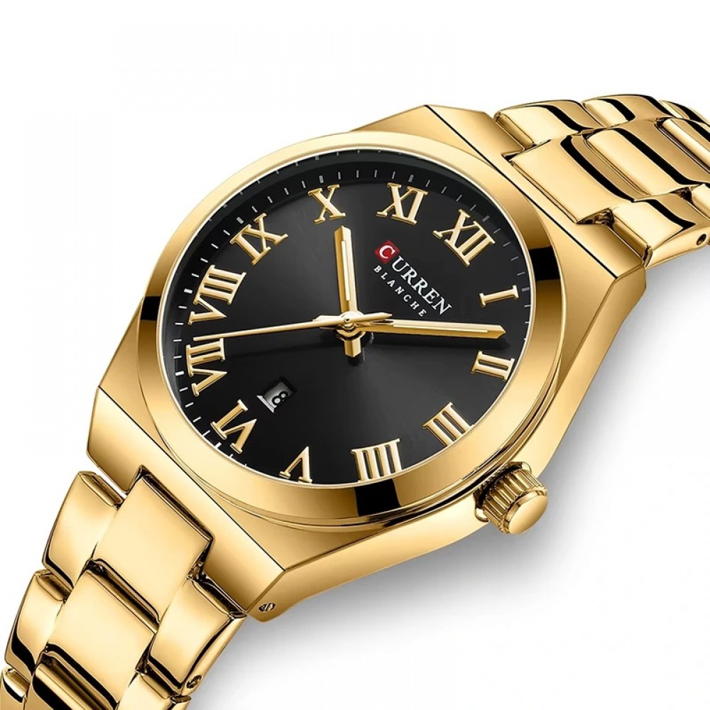 Curren Gold Black Γυναικείο Ρολόι 
