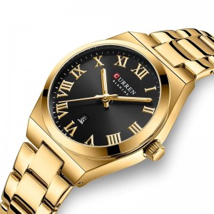 Curren Gold Black Γυναικείο Ρολόι 