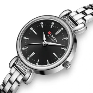 Curren Silver Black Γυναικείο Ρολόι 