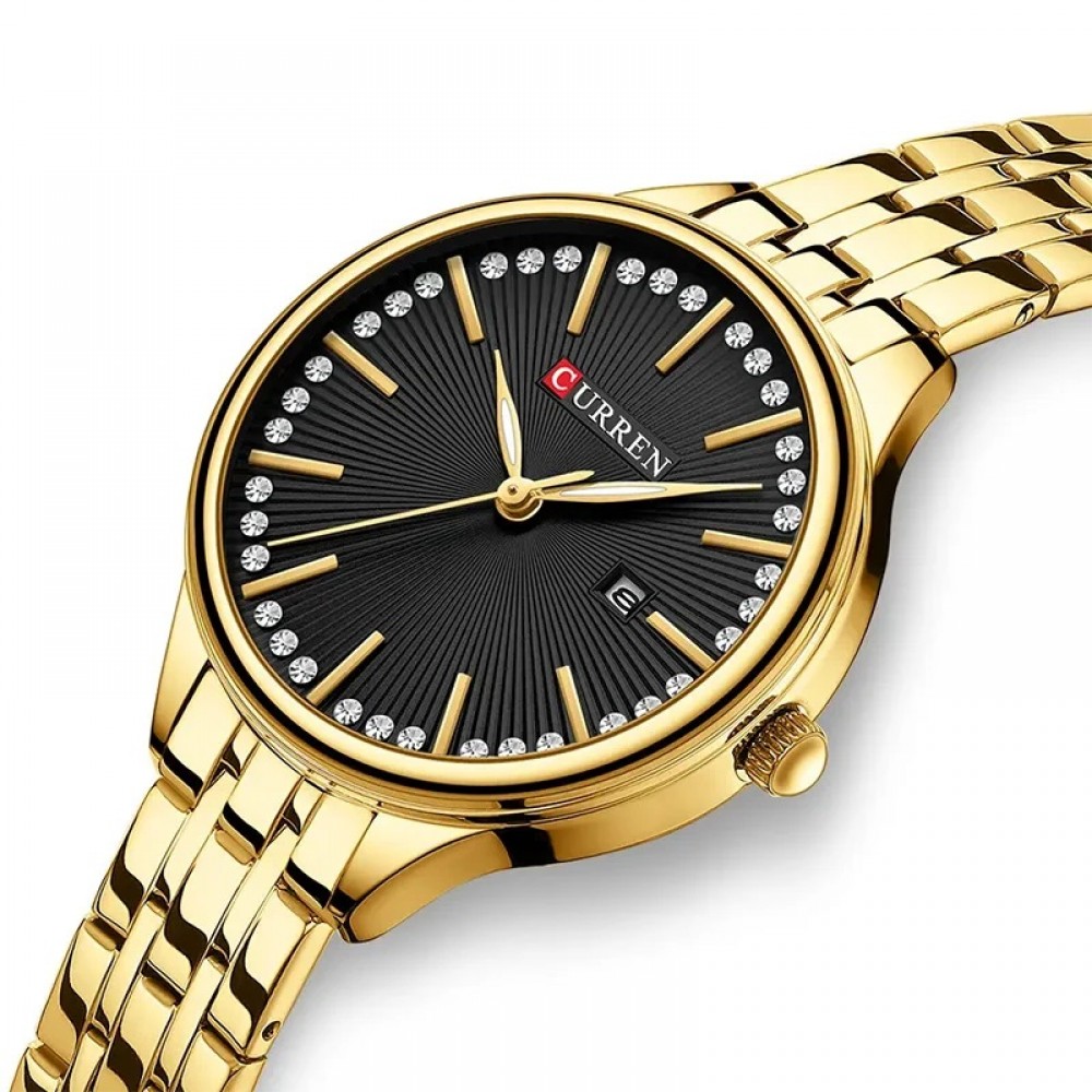 Curren Gold Black Γυναικείο Ρολόι 