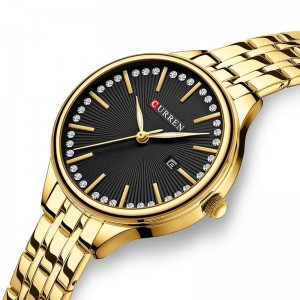 Curren Gold Black Γυναικείο Ρολόι 