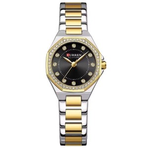 Curren Silver Gold Black Γυναικείο Ρολόι 