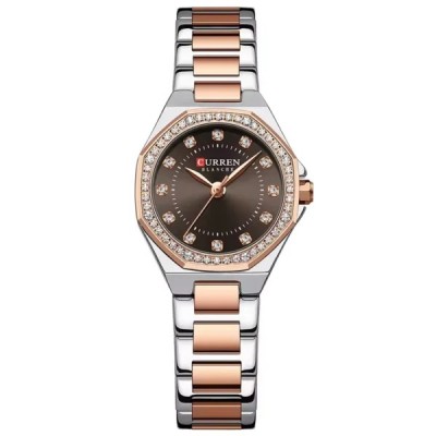 Curren Silver Rose Gold Γυναικείο Ρολόι 