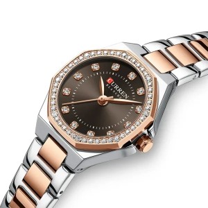 Curren Silver Rose Gold Γυναικείο Ρολόι 