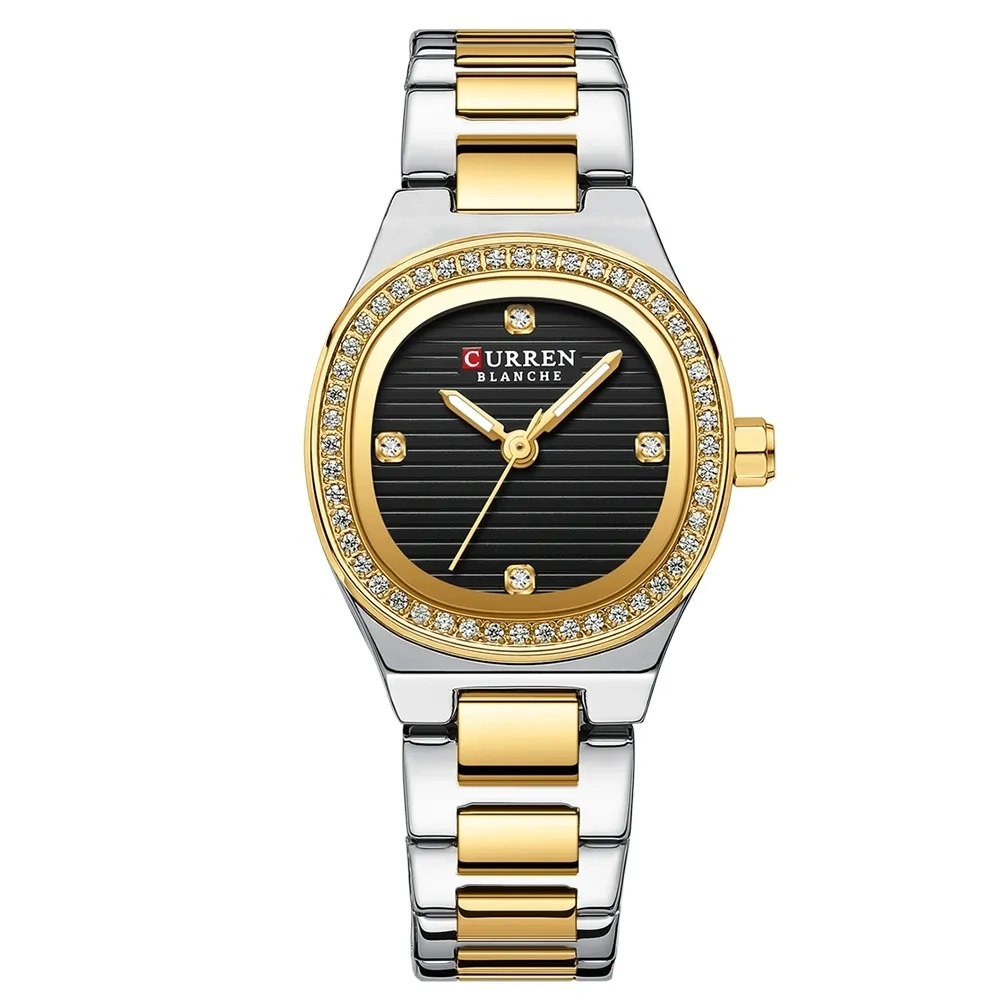 Curren Silver Gold Black Γυναικείο Ρολόι 