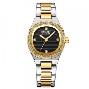 Curren Silver Gold Black Γυναικείο Ρολόι 