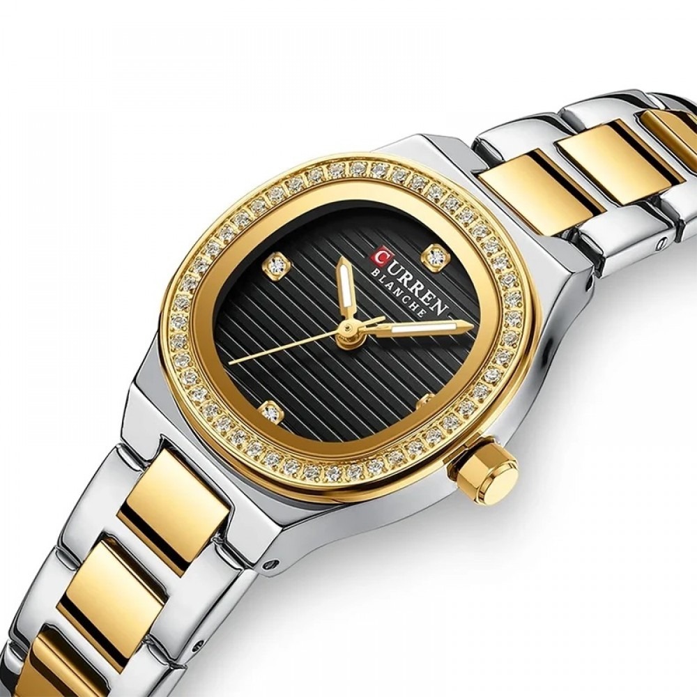 Curren Silver Gold Black Γυναικείο Ρολόι 