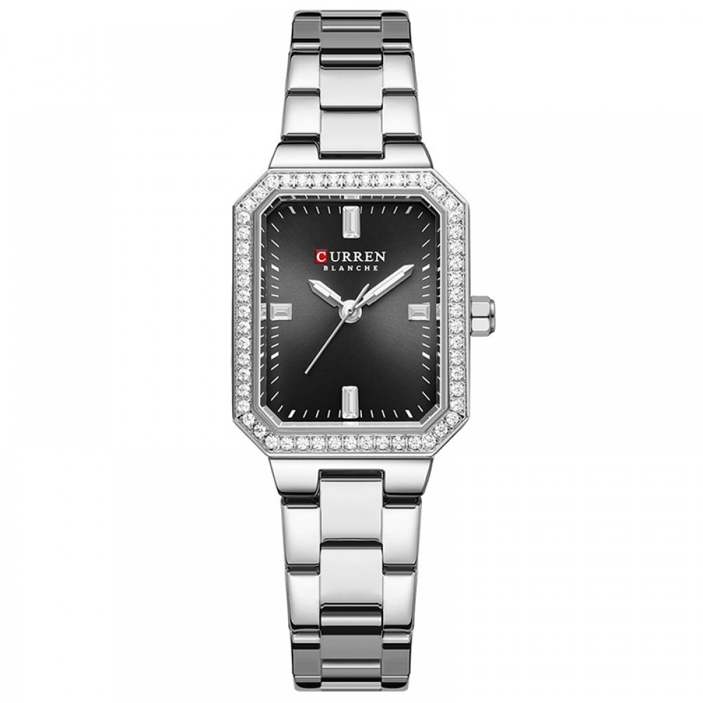 Curren Silver Black Γυναικείο Ρολόι 