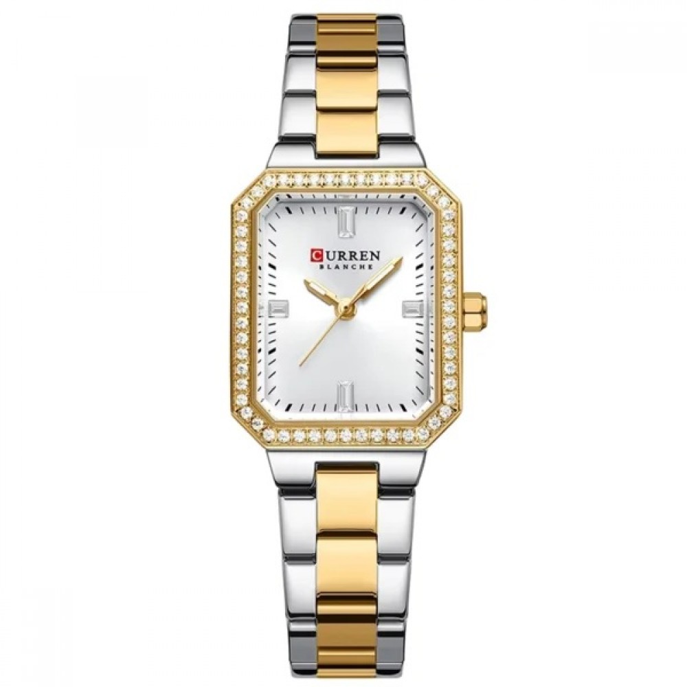 Curren Silver Gold White Γυναικείο Ρολόι 