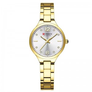 Curren Gold Silver Γυναικείο Ρολόι 