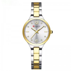 Curren Silver Gold Γυναικείο Ρολόι 