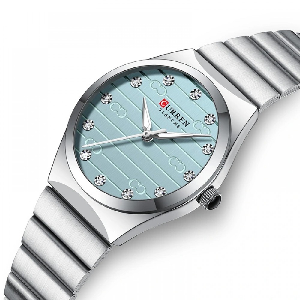 Curren Silver Blue Γυναικείο Ρολόι 