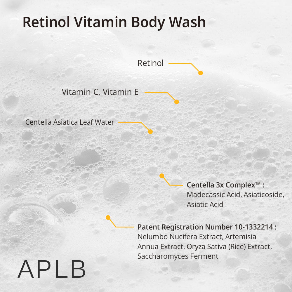 APLB Retinol Vitamin C Vitamin E Body Wash - Καθαρισμός & Αναζωογόνηση Σώματος