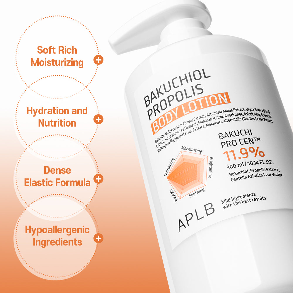 APLB Bakuchiol Propolis Body Lotion - Ενυδάτωση και Αντιγήρανση Σώματος