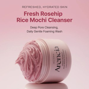 Arencia Fresh Rosehip Rice Mochi Cleanser - Ενυδατικό Καθαριστικό & Μάσκα 2 σε 1 με Rosehip, Ρύζι & Αμύγδαλο