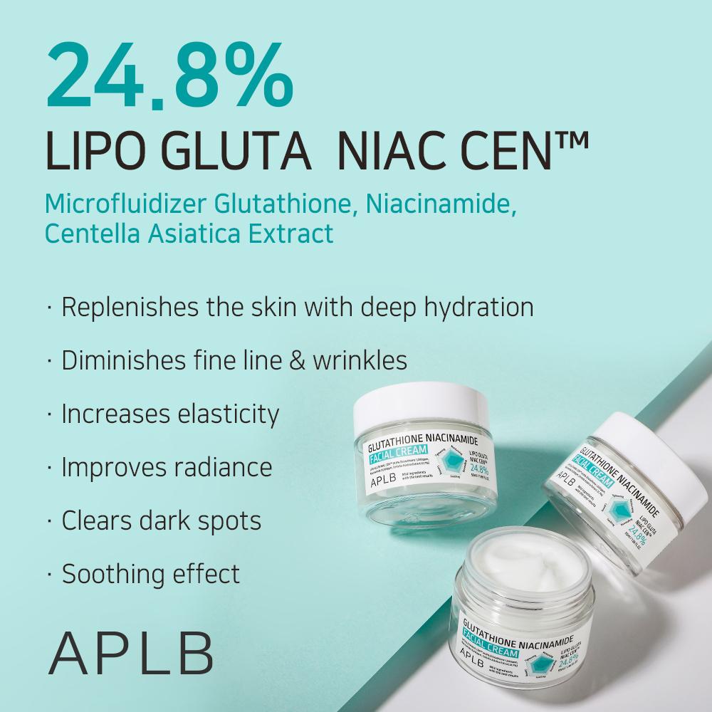 APLB Glutathione Niacinamide Facial Cream - Κρέμα Προσώπου για Λάμψη & Ομοιόμορφο Τόνο