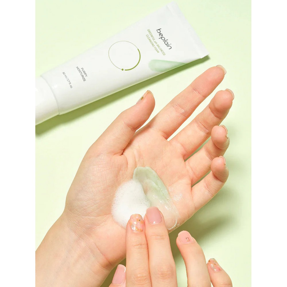 beplain Mung Bean pH-Balanced Cleansing Foam - Βραβευμένος αφρός καθαρισμού με φασόλια mung