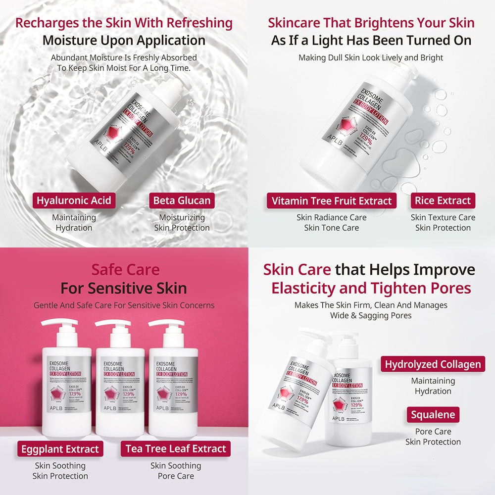 APLB Exosome Collagen EX Body Lotion – Αναζωογόνηση & Ελαστικότητα Σώματος