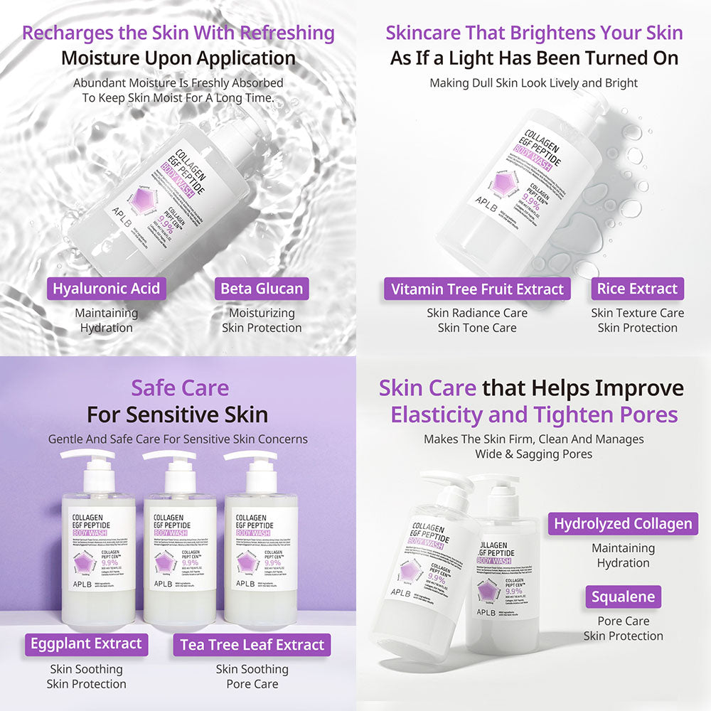 APLB Collagen EGF Peptide Body Wash – Σύσφιξη & Ενυδάτωση Σώματος