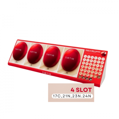 TIRTIR 4pcs Red Cushions Tester Display (17C,21N,23N,24N) - Επιτραπέζιο σταντ με 4 προϊόντα