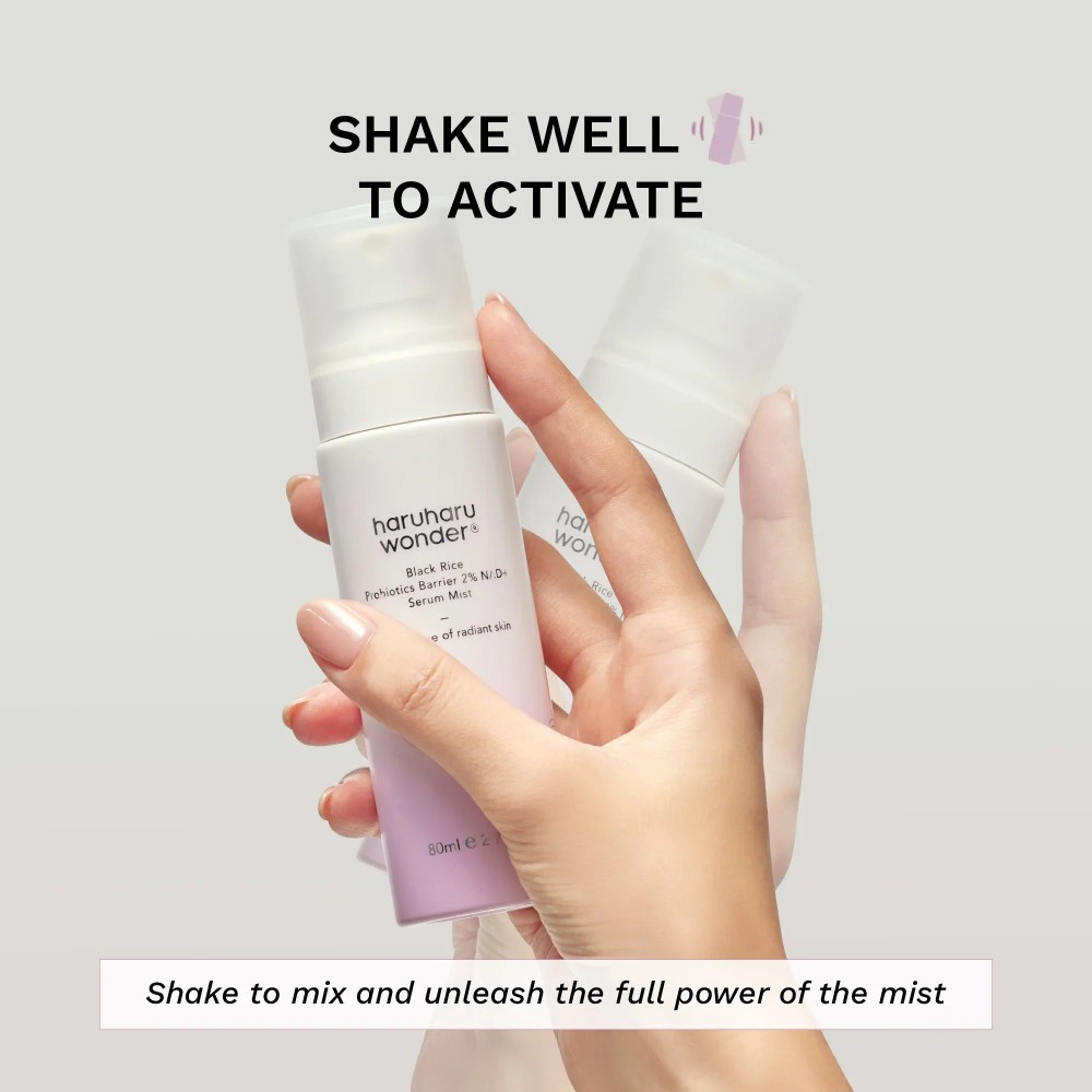 Haruharu Wonder Black Rice Probiotics Barrier NAD+ Serum Mist - Mist Προσώπου για Ενίσχυση Δερματικού Φραγμού & Λάμψη