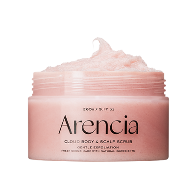 Arencia Fresh Cloud Body & Scalp Scrub French Lavender & Pear - Απολεπιστικό Scrub Σώματος & Κεφαλιού - Λεβάντα & Αχλάδι