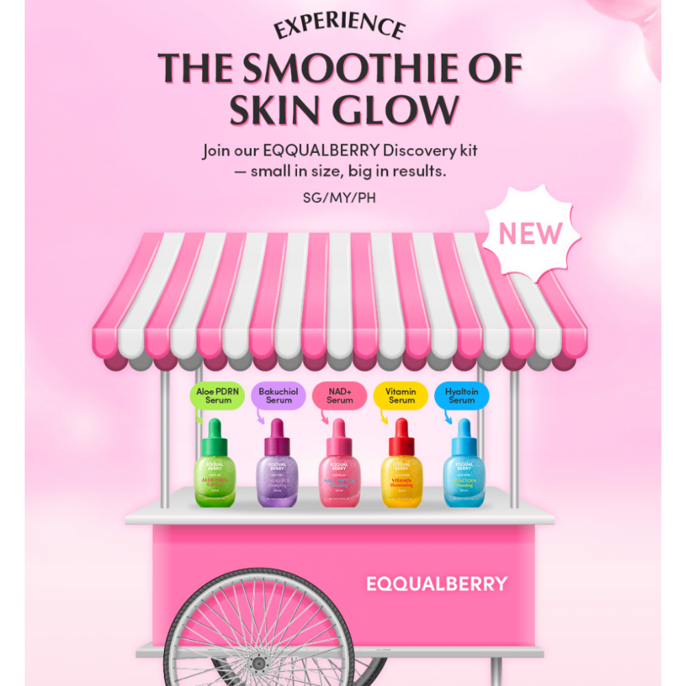 EQQUALBERRY Serum Minis Discovery Kit - Το απόλυτο “Smoothie of Skin Glow” σε mini μέγεθος