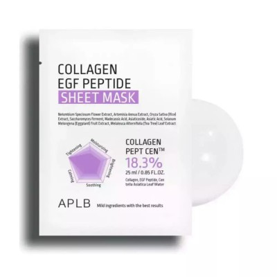 APLB Collagen EGF Peptide Sheet Mask – Μάσκα Σύσφιξης & Ενυδάτωσης