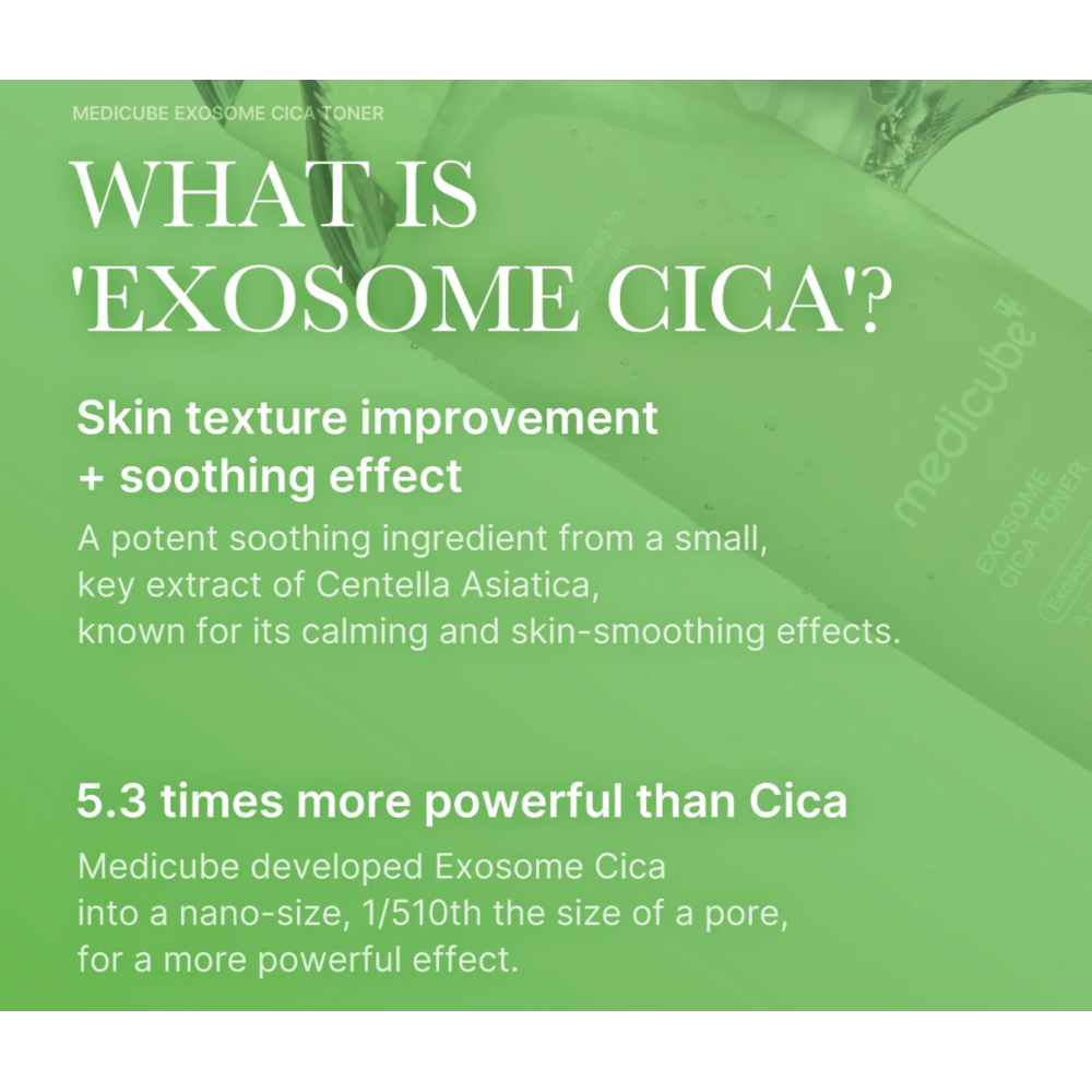 Medicube Exosome CICA Toner - Καταπραϋντικό Toner καθημερινής χρήσης