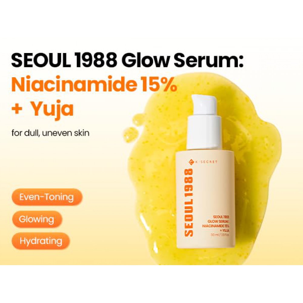 K-SECRET SEOUL 1988 Glow Serum : Niacinamide 15% + Yuja - Ορός για Λαμπερό & Ομοιόμορφο Τόνο