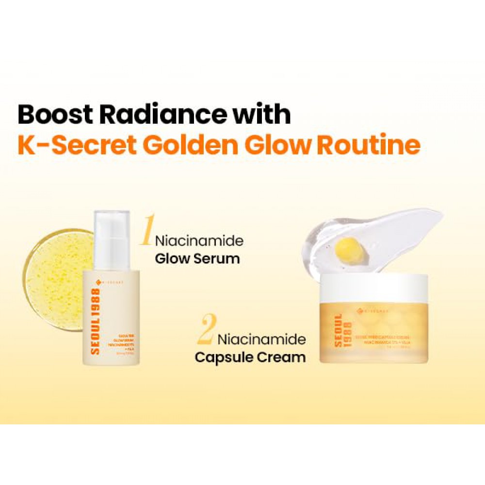 K-SECRET SEOUL 1988 Glow Serum : Niacinamide 15% + Yuja - Ορός για Λαμπερό & Ομοιόμορφο Τόνο