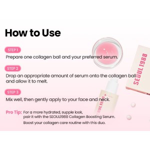 K-SECRET SEOUL 1988 Boosting Ball : Collagen 100% - 100% Υδρολυμένο Κολλαγόνο για Σφριγηλή και Ενυδατωμένη Επιδερμίδα