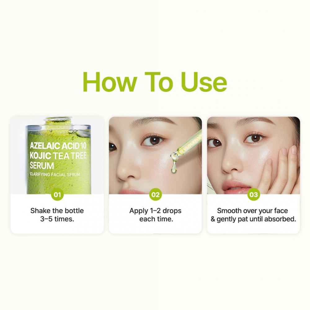 PURITO Azelaic Acid 10 Kojic Tea Tree Serum - Καθαρισμός Ακμής & Σημαδιών
