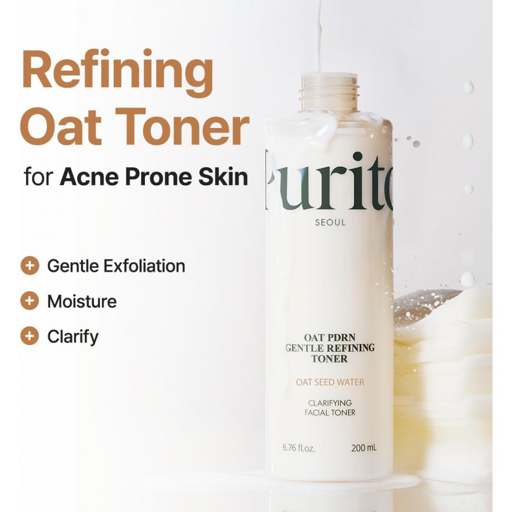 PURITO Oat PDRN Gentle Refining Toner - Καταπραϋντικός Τονωτικός Ορός Βρώμης