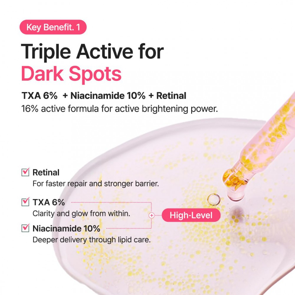 PURITO TXA 6 Niacinamide 10 Retinal Serum - Διόρθωση Δυσχρωμιών & Λάμψη με Ρετινάλη