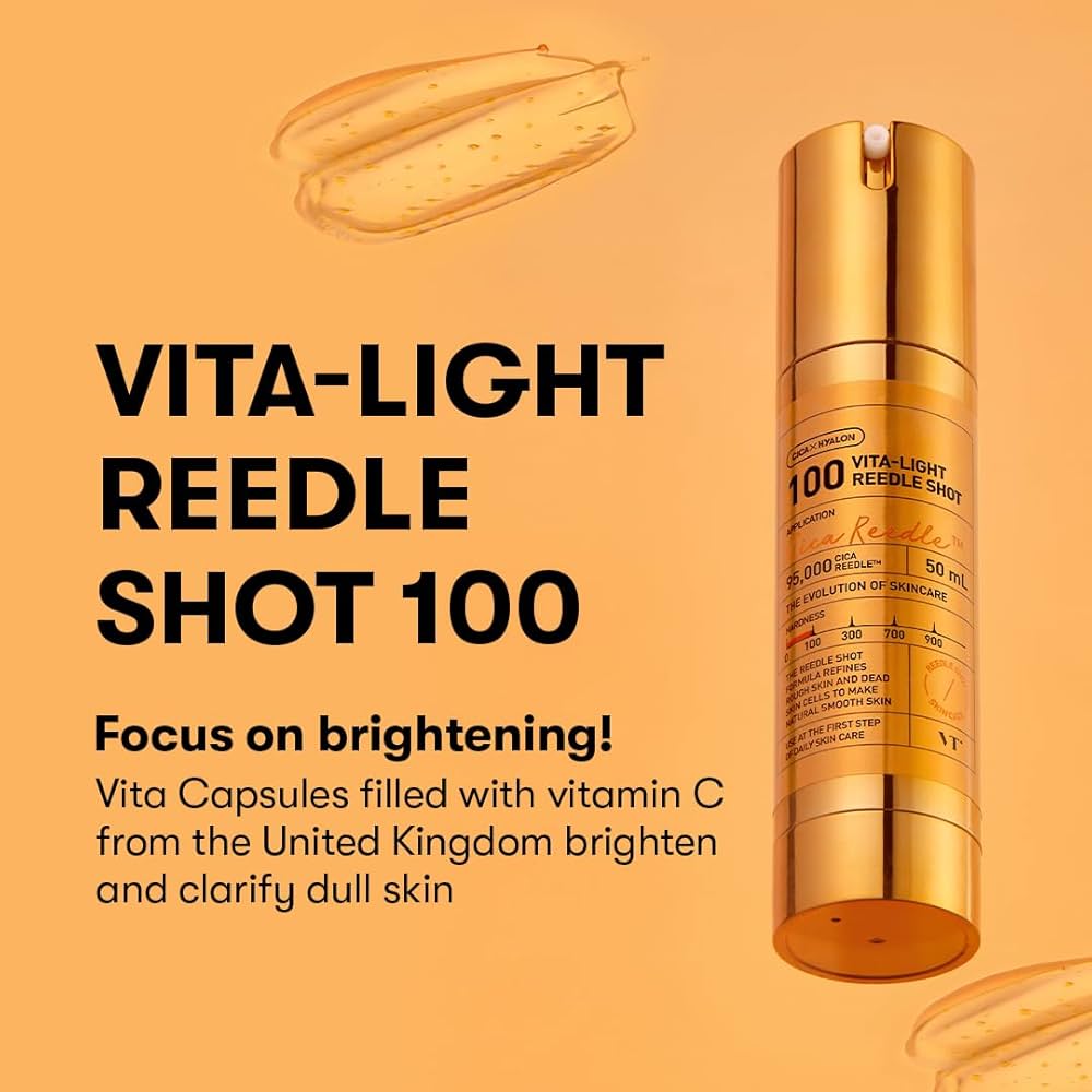 VT Cosmetics Vita-Light Reedle Shot 100 - Ορός Μικροβελόνων Εντατικής Ενυδάτωσης & Λάμψης