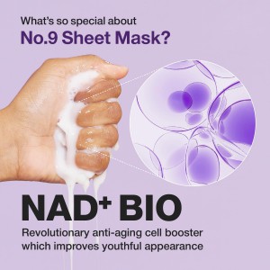 numbuzin No.9 NAD Bio Lifting Full Cover Facial Mask - Διπλή μάσκα προσώπου με άμεση ανόρθωση και λάμψη
