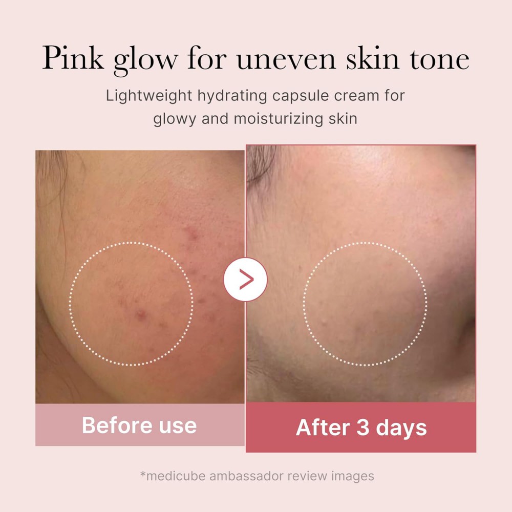 Medicube PDRN Pink Collagen Capsule Cream - Κρέμα με Κάψουλες PDRN & Κολλαγόνου για Λάμψη & Ομοιόμορφο Τόνο