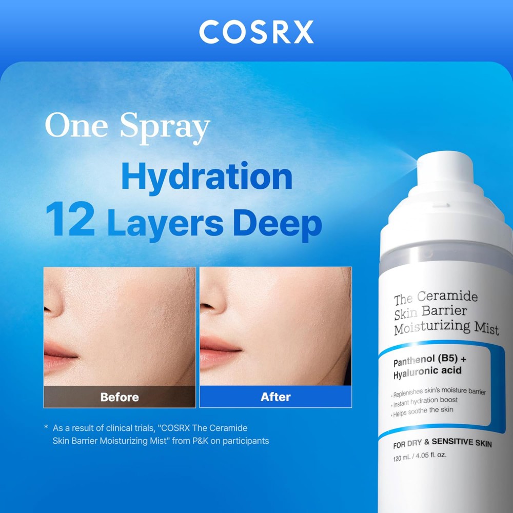 COSRX The Ceramide Skin Barrier Moisturizing Mist - Ενυδατικό Mist για Άμεση Ανακούφιση της Επιδερμίδας
