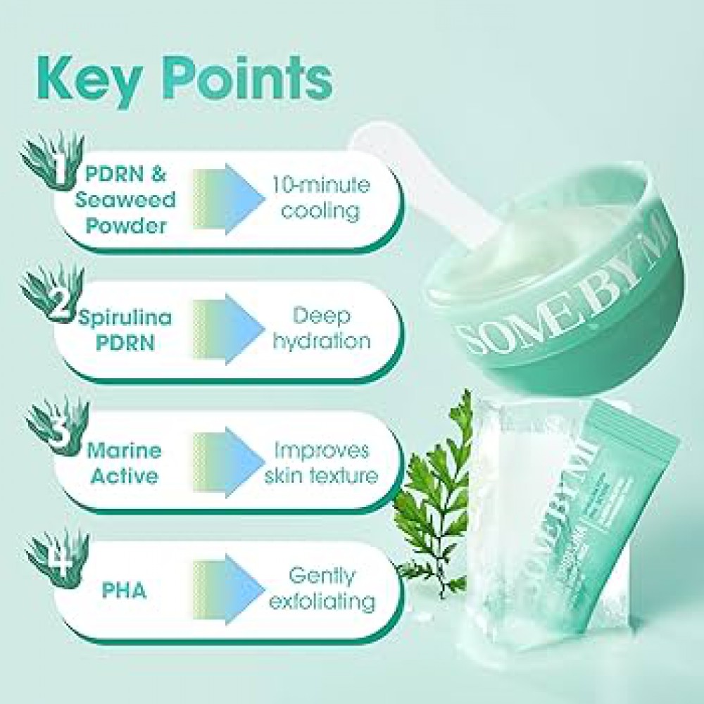 SOME BY MI Spirulina PDRN Soothing Sherbet Mask - Καταπραϋντική μάσκα προσώπου με δροσερό αποτέλεσμα