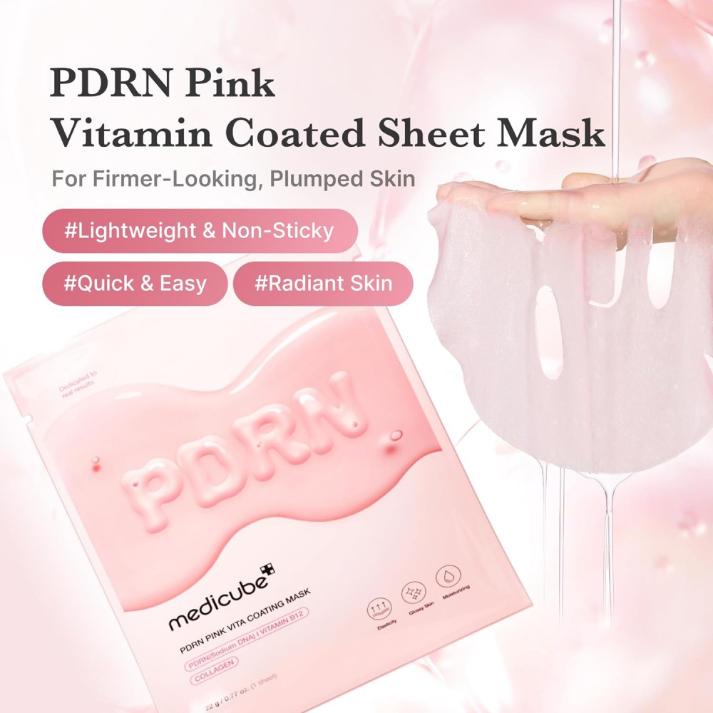 Medicube PDRN Pink Vita Coating Mask - Μάσκα λάμψης