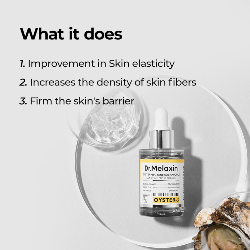 Dr. Melaxin Oyster Peptide Ampoule – Ορός Αναζωογόνησης & Σύσφιξης με Οστρακo-πεπτίδια